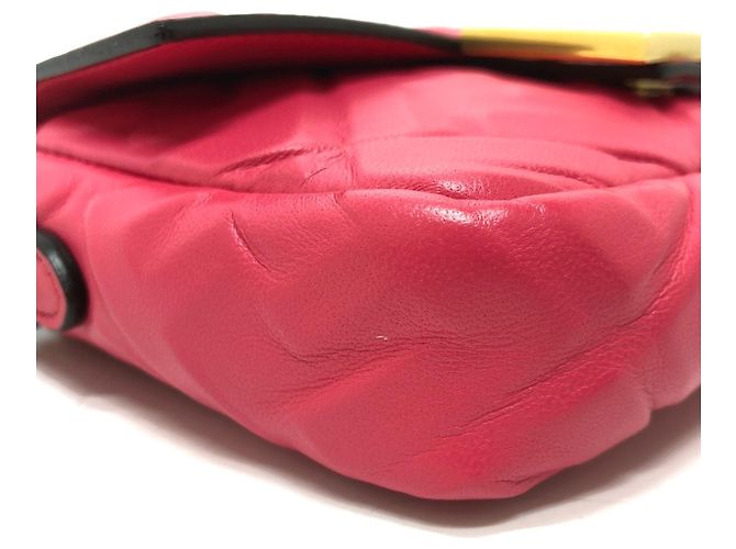 Borsa a Spalla Fendi 8BS017 FF Chain Rosa - vista 5