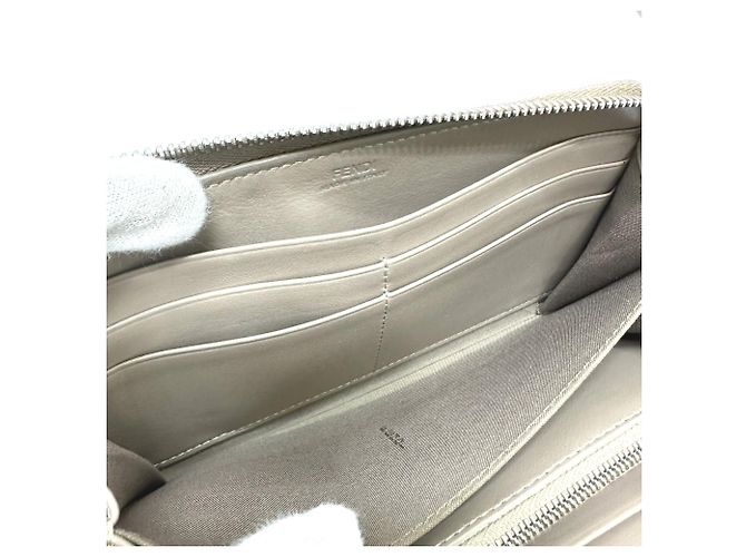 Fendi Beige Leather Long Wallet - view 11