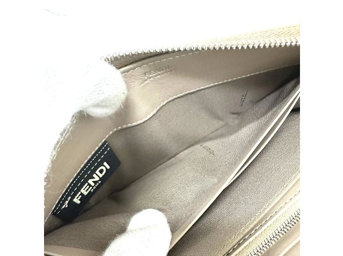 Fendi Beige Leather Long Wallet - view 12