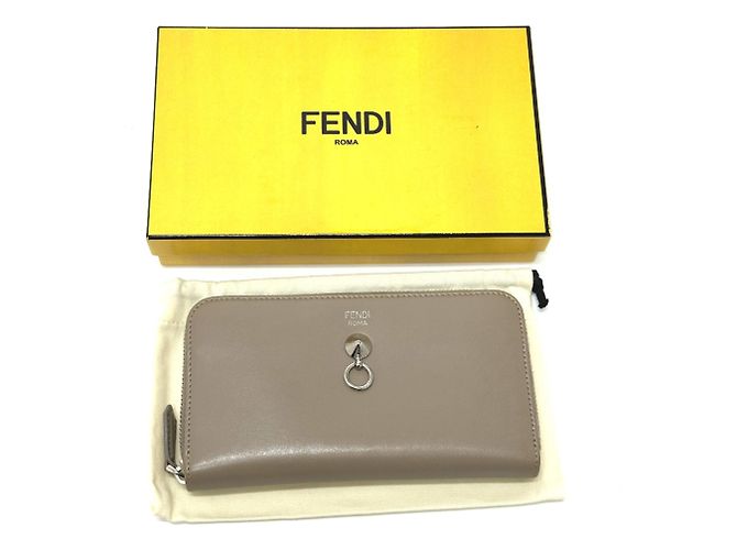 Fendi Beige Leather Long Wallet - view 14
