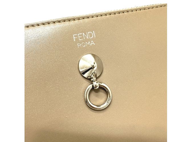 Fendi Beige Leather Long Wallet - view 6
