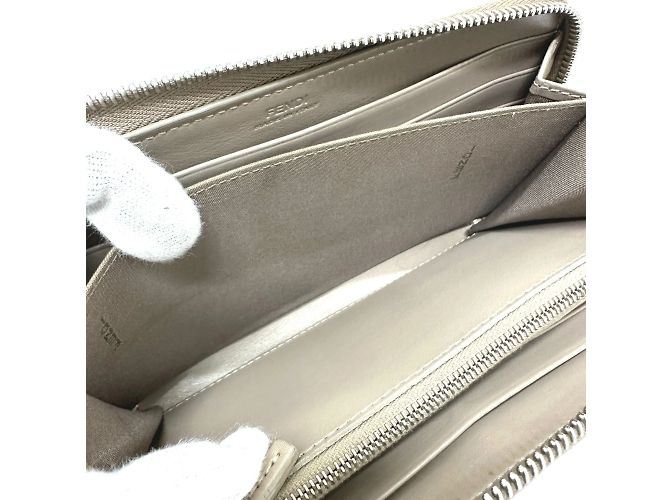 Fendi Beige Leather Long Wallet - view 8