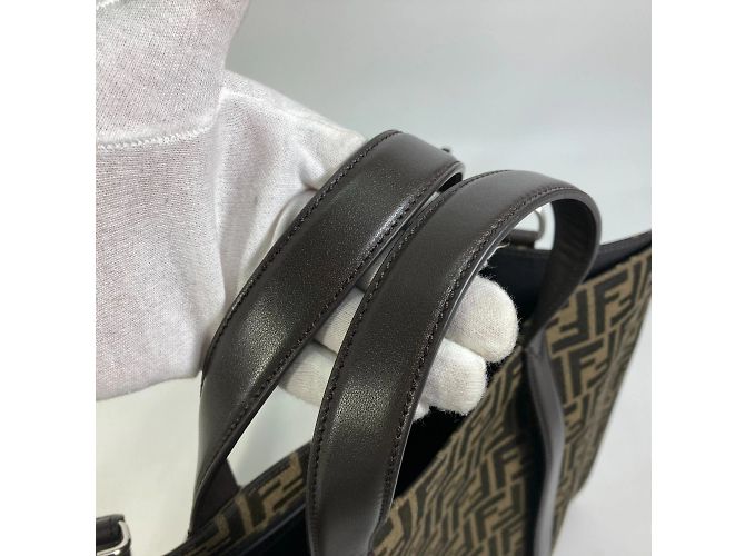 Borsa tote marrone Fendi 7VA390 - vista 10