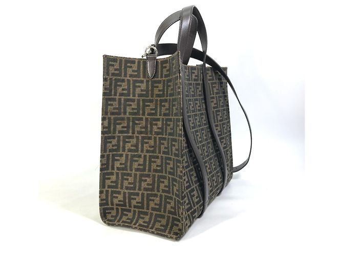 Borsa tote marrone Fendi 7VA390 - vista 3