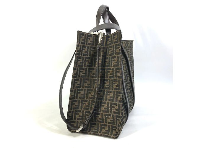 Borsa tote marrone Fendi 7VA390 - vista 4