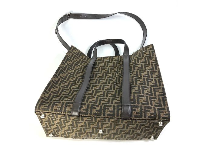 Borsa tote marrone Fendi 7VA390 - vista 9
