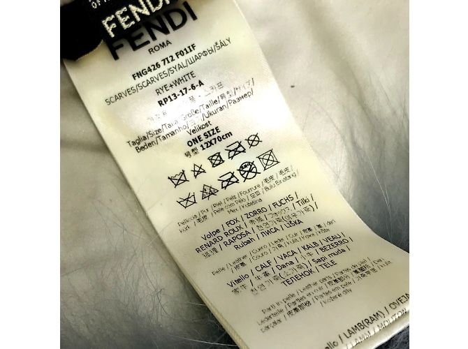 Fendi FNG426 Sciarpa Snood Blu - vista 8