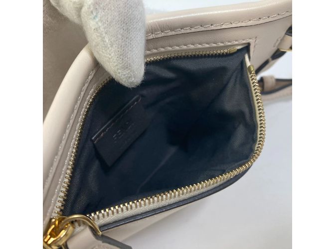 Fendi 7AS131 Custodia per Smartphone Borsa a Spalla Orlock Beige - vista 10
