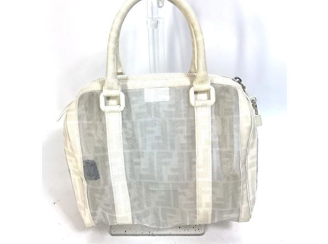Borsa Duffle Mini Fendi Bianco - vista 2