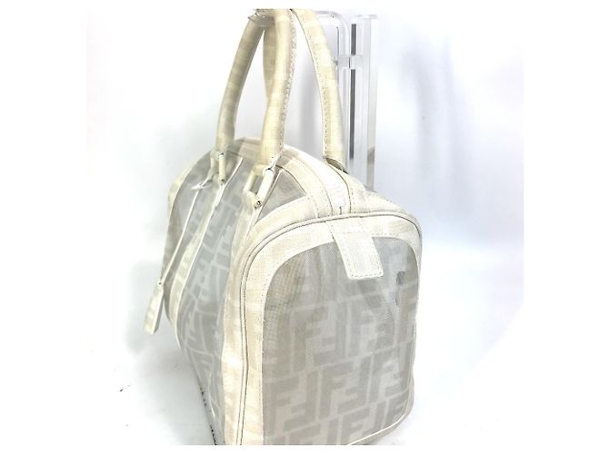 Borsa Duffle Mini Fendi Bianco - vista 3