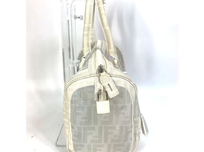 Borsa Duffle Mini Fendi Bianco - vista 4