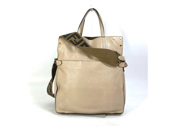 Borsa a mano Fendi 8BT303 Zucca Beige - vista 2