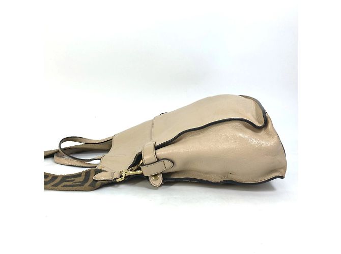 Borsa a mano Fendi 8BT303 Zucca Beige - vista 3