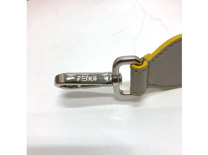 Fendi graue Lederkette/Schultertasche Braun - Ansicht 5