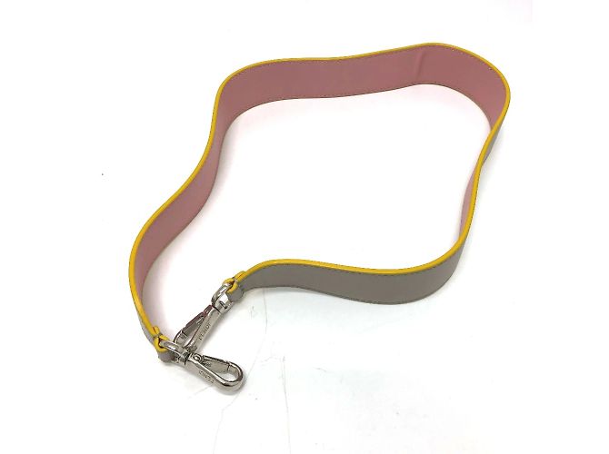 Fendi graue Lederkette/Schultertasche Braun - Ansicht 7