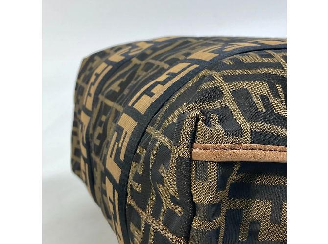 Fendi 7VA158 Zucca FF Muster Tote Bag Braun - Ansicht 12