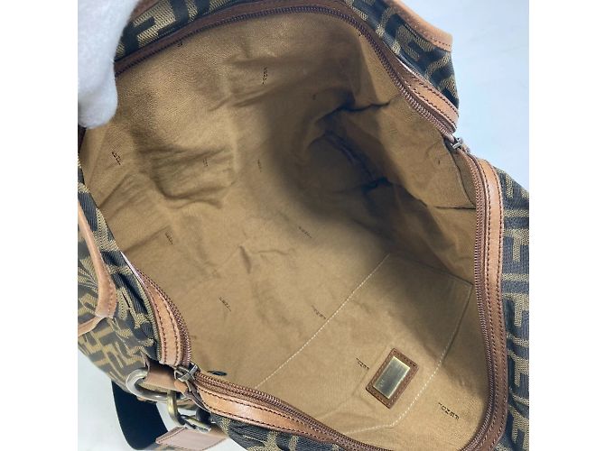 Fendi 7VA158 Zucca FF Muster Tote Bag Braun - Ansicht 14