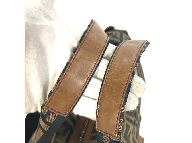 Fendi 7VA158 Zucca FF Muster Tote Bag Braun - Ansicht 6