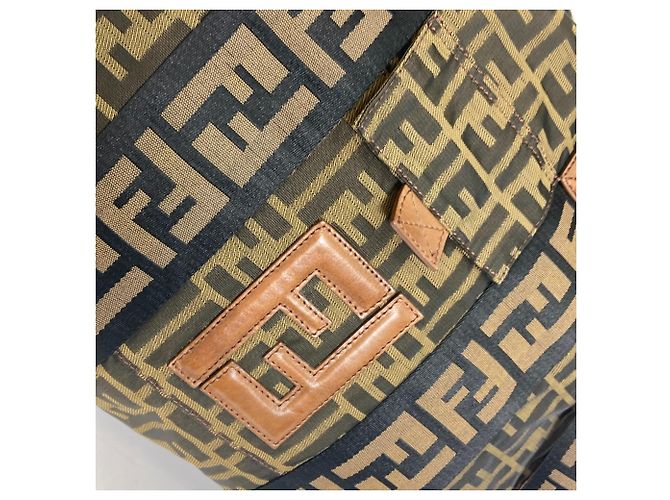 Fendi 7VA158 Zucca FF Muster Tote Bag Braun - Ansicht 7