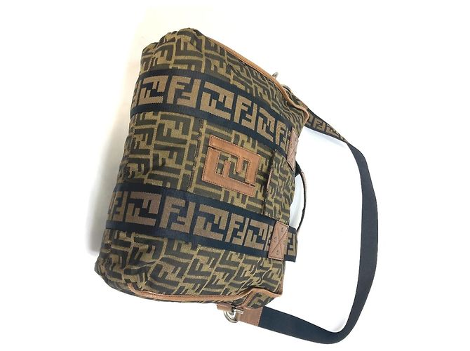 Fendi 7VA158 Zucca FF Muster Tote Bag Braun - Ansicht 8