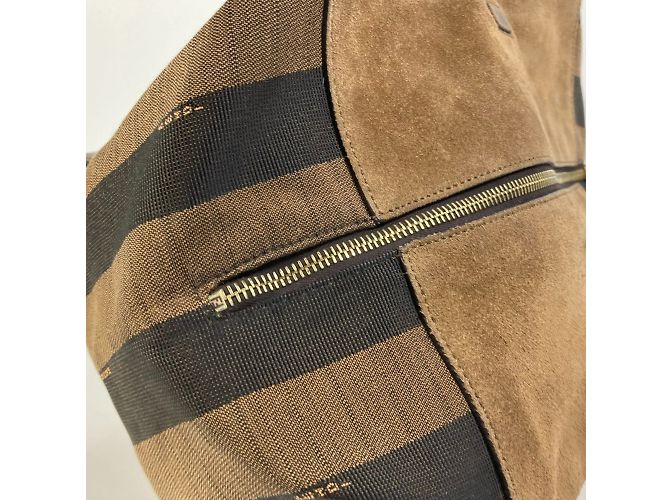 Borsa in pelle marrone Fendi 8BN251 - vista 14