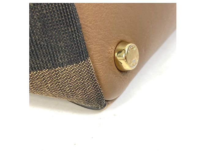Borsa in pelle marrone Fendi 8BN251 - vista 5