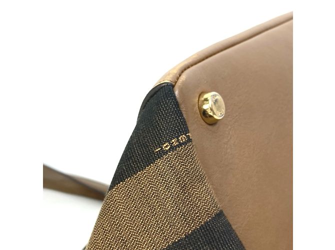 Borsa in pelle marrone Fendi 8BN251 - vista 6