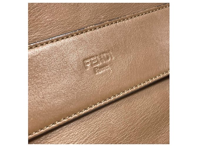 Borsa in pelle marrone Fendi 8BN251 - vista 9
