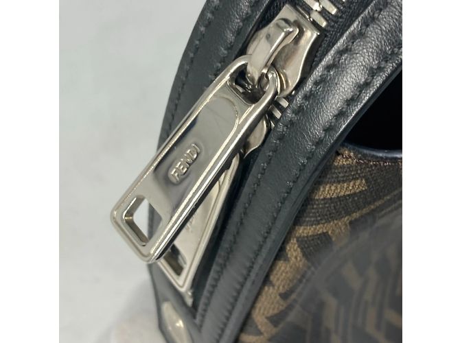 Borsa a Spalla Fendi 8BH253 Zucca Business 2WAY Marrone - vista 10