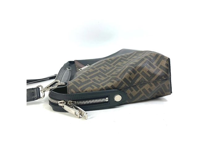 Borsa a Spalla Fendi 8BH253 Zucca Business 2WAY Marrone - vista 4