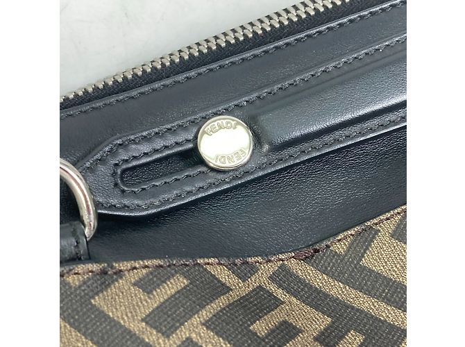 Borsa a Spalla Fendi 8BH253 Zucca Business 2WAY Marrone - vista 9