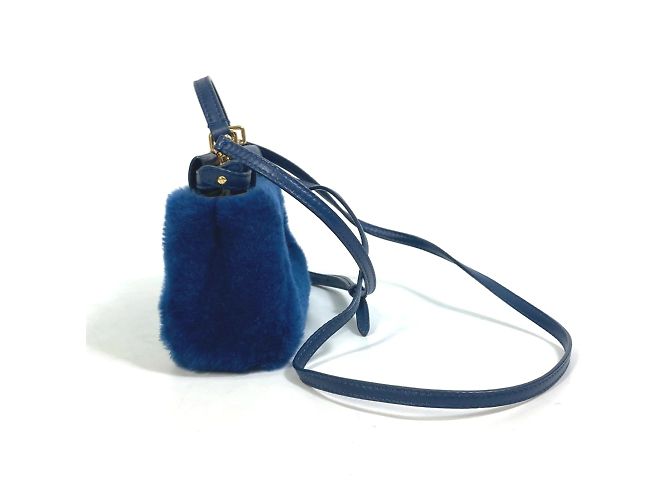 Borsa a tracolla blu Fendi - vista 11