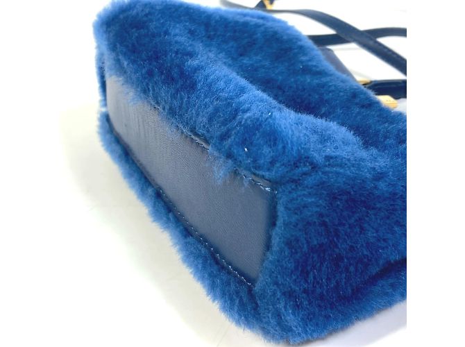 Borsa a tracolla blu Fendi - vista 9