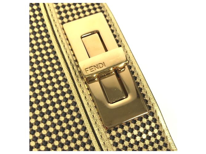 Fendi 8BN321 Versace Collaboration Handbag Golden - view 12