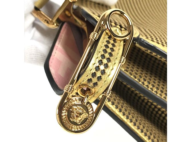 Fendi 8BN321 Versace Collaboration Handbag Golden - view 4