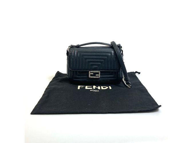 Borsa a tracolla Pochette Fendi 8M0371 Nero - vista 16