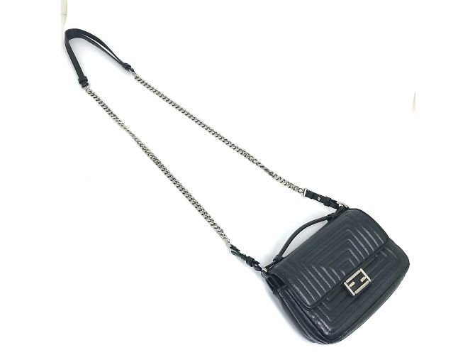 Borsa a tracolla Pochette Fendi 8M0371 Nero - vista 5