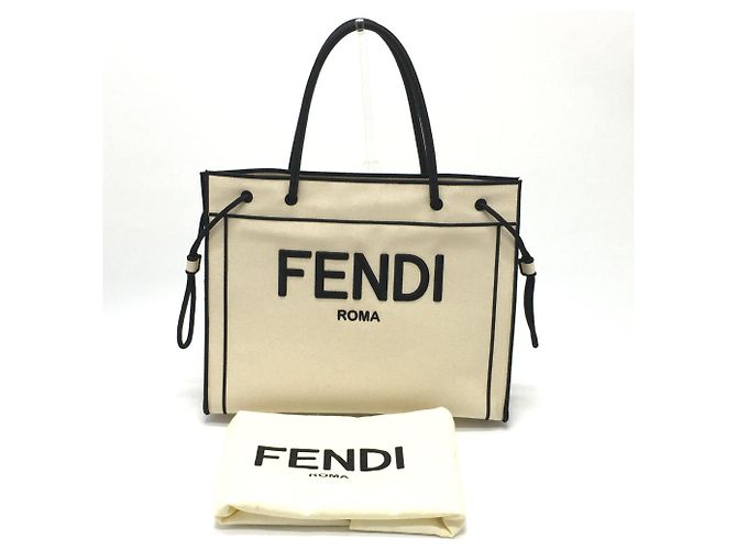Fendi 8BH379 Gran Bolsa Tote Beige - vista 16