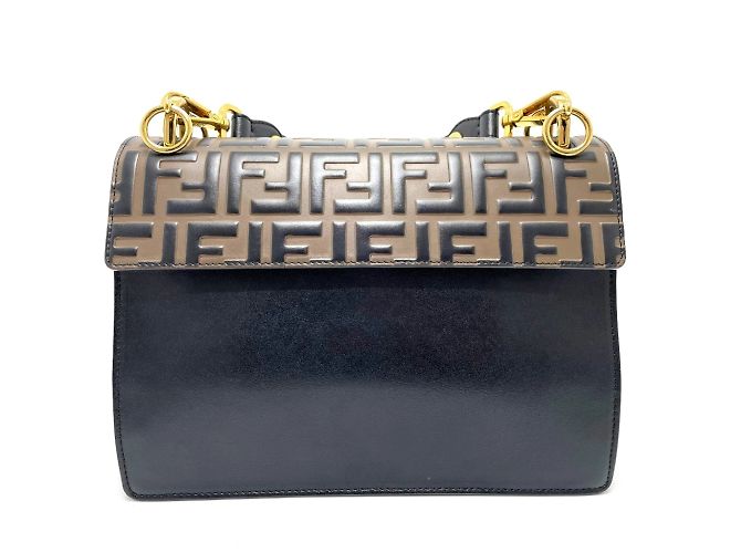 Fendi 8BT283 FF Zucca Borsa a Spalla 2WAY Marrone - vista 2