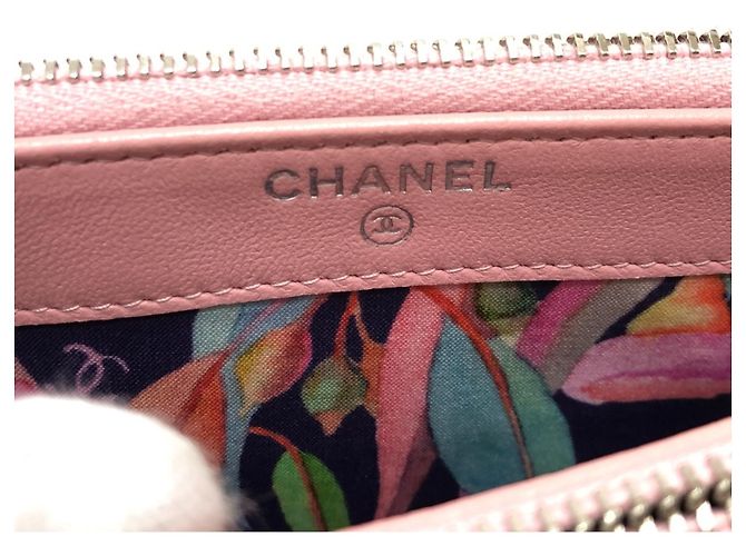 Borsa a spalla in pelle rosa Chanel A82527 - vista 13