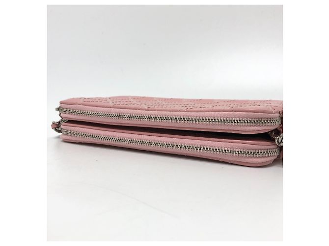 Borsa a spalla in pelle rosa Chanel A82527 - vista 4
