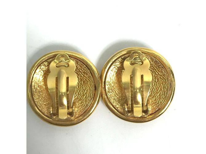 Vintage Gold Clip Ohrringe Chanel 93P Golden - Ansicht 4