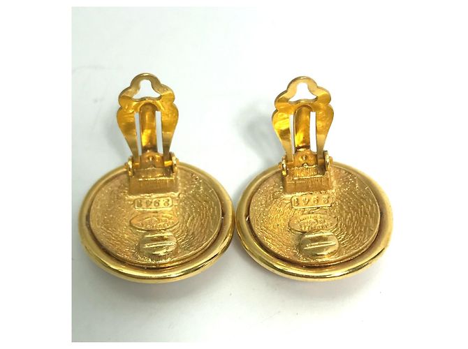 Vintage Gold Clip Ohrringe Chanel 93P Golden - Ansicht 6