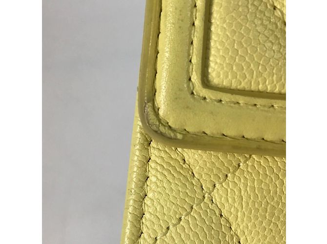 Chanel Gelbe Leder Langbörse - Ansicht 10