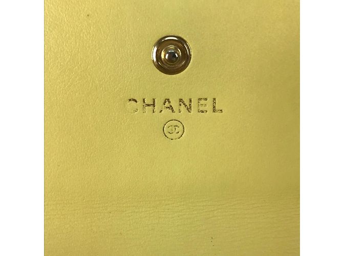Chanel Gelbe Leder Langbörse - Ansicht 15