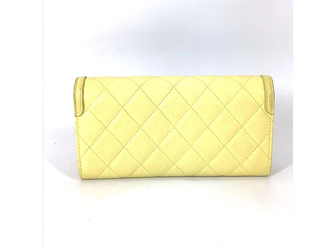 Chanel Gelbe Leder Langbörse - Ansicht 2