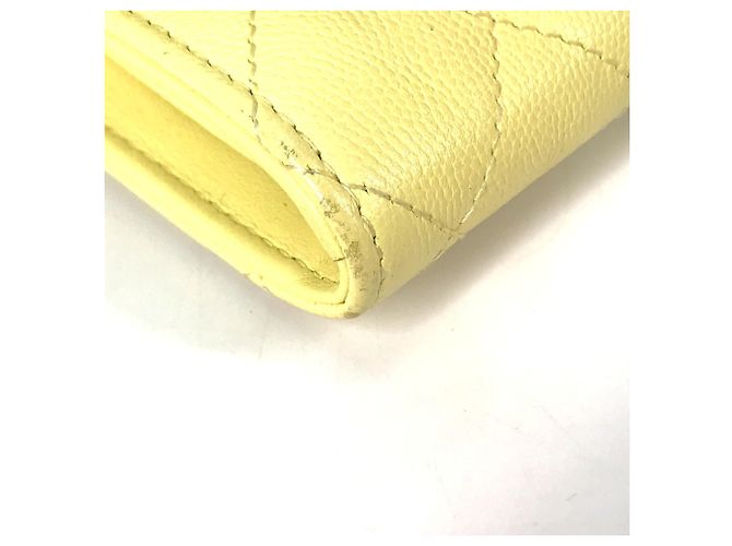 Chanel Gelbe Leder Langbörse - Ansicht 6