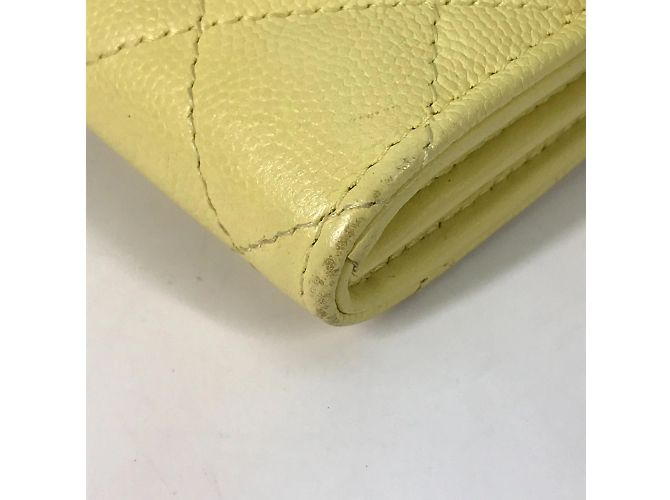 Chanel Gelbe Leder Langbörse - Ansicht 7
