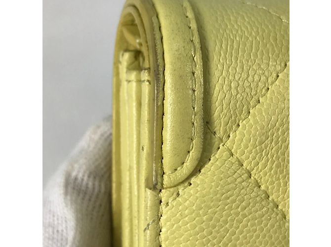 Chanel Gelbe Leder Langbörse - Ansicht 9