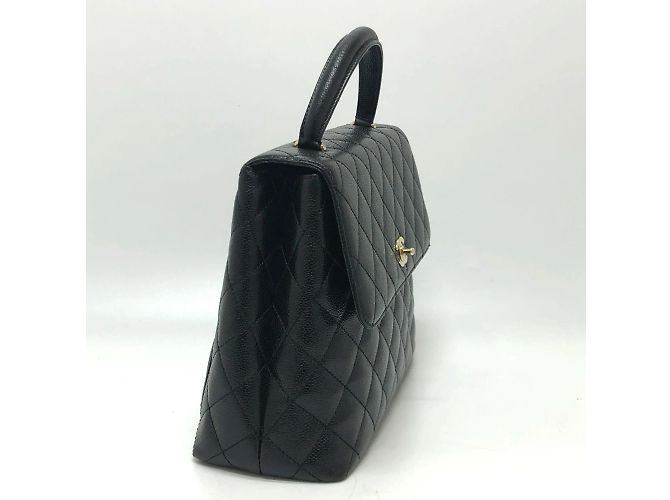 Borsa in pelle nera Chanel Nero - vista 3